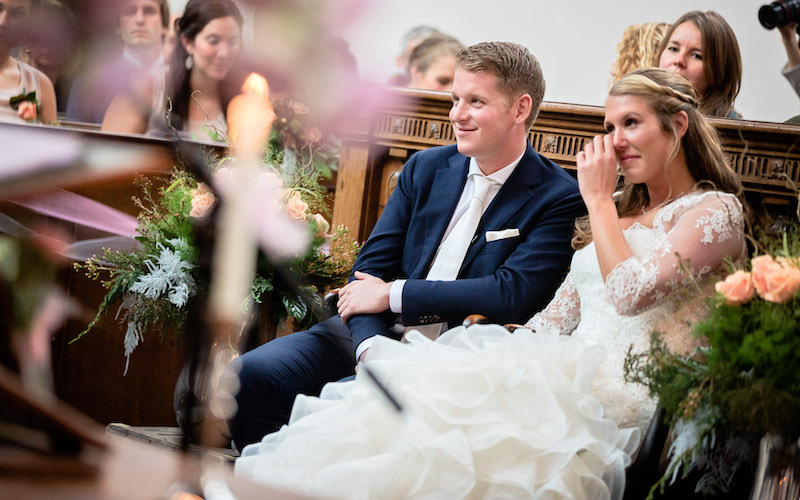 Christelijke liederen binnenkomst bruid